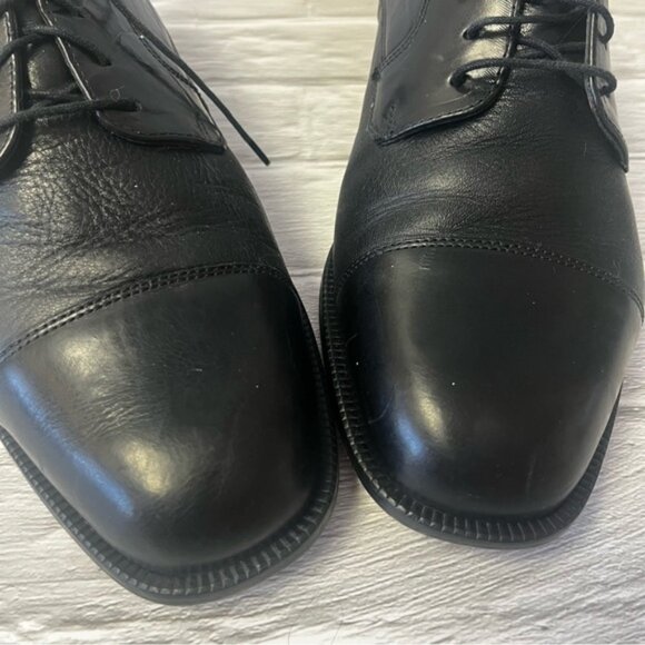 Bostonian Florentine Men's Black Leather Oxford Dress Shoes - Picture 4 of 13